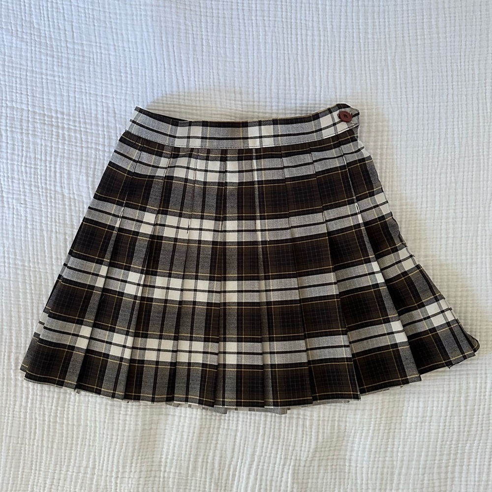 Los Angeles Apparel Plaid Tennis Skirt